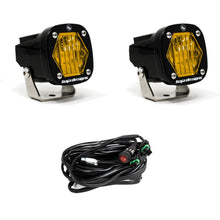 Load image into Gallery viewer, S1 Black LED Auxiliary Light Pod Pair