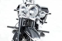 Load image into Gallery viewer, Santoro Fabworx Not Yo Daddy's gloss black saddlebag guards for Harley-Davidson touring models