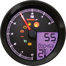 Load image into Gallery viewer, KOSO SPEEDO / TACH BLK BEZEL LCD COLOR CHANGE DISPLAY