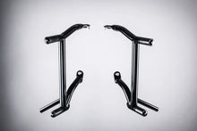 Load image into Gallery viewer, Santoro Fabworx Not Yo Daddy's gloss black saddlebag guards for Harley-Davidson touring models